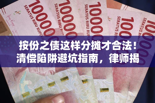 武汉按份之债这样分摊才合法！清偿陷阱避坑指南，律师揭秘关键条款