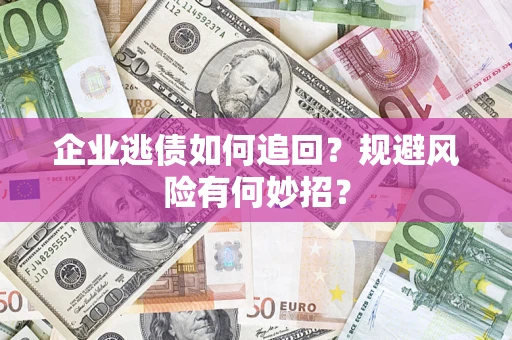 武汉企业逃债如何追回？规避风险有何妙招？