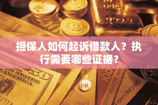 武汉担保人如何起诉借款人？执行需要哪些证据？