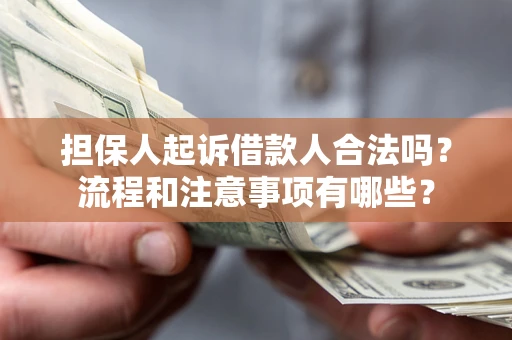武汉担保人起诉借款人合法吗？流程和注意事项有哪些？