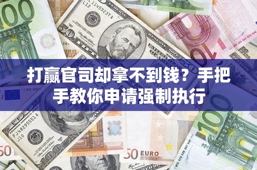 武汉打赢官司却拿不到钱？手把手教你申请强制执行