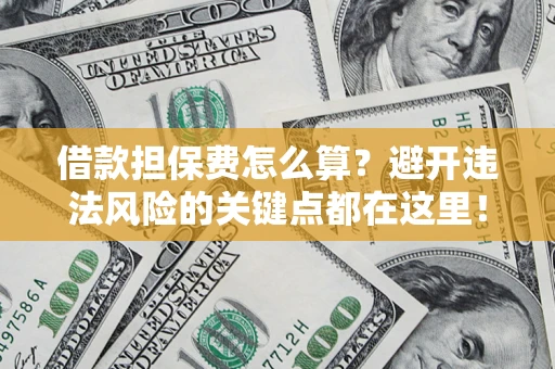 武汉借款担保费怎么算？避开违法风险的关键点都在这里！