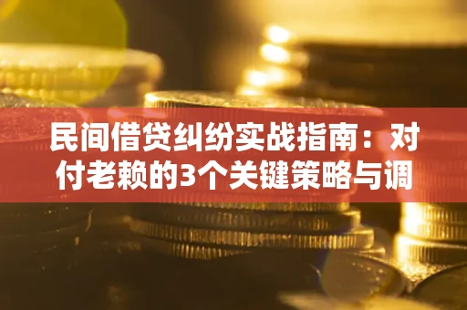 武汉民间借贷纠纷实战指南：对付老赖的3个关键策略与调解盲区解析