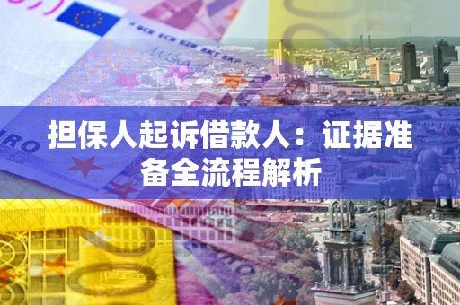 武汉担保人起诉借款人：证据准备全流程解析