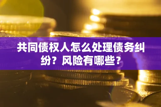 武汉共同债权人怎么处理债务纠纷？风险有哪些？