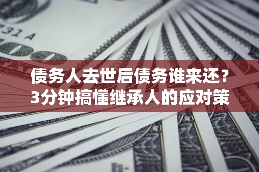 武汉债务人去世后债务谁来还？3分钟搞懂继承人的应对策略