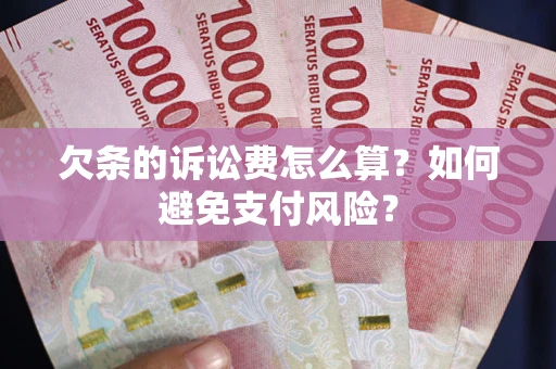 武汉欠条的诉讼费怎么算？如何避免支付风险？