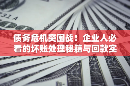 武汉债务危机突围战！企业人必看的坏账处理秘籍与回款实战指南