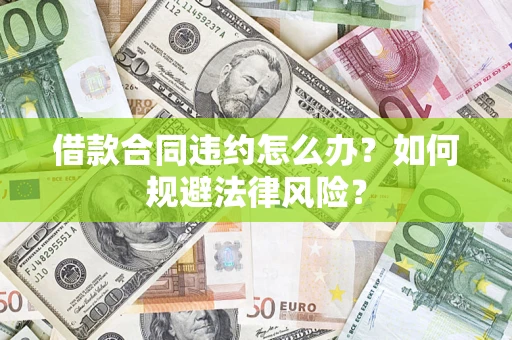 武汉借款合同违约怎么办？如何规避法律风险？